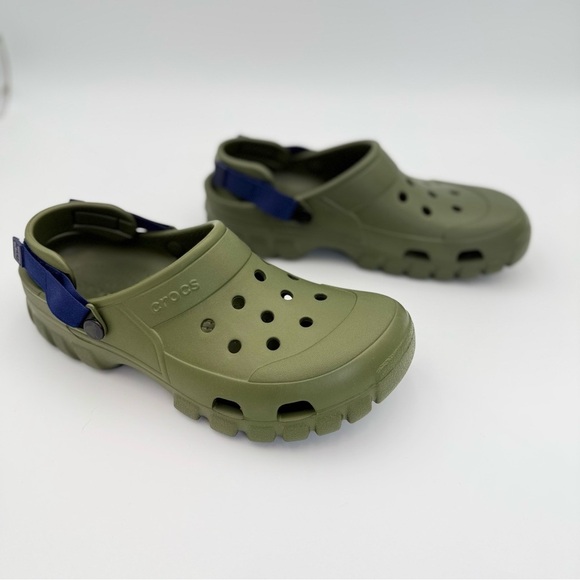 Crocs Offroad Sport NEW Clog Army Green Blue Unisex Men’s Sz 10 Women’s 12 - Picture 3 of 5